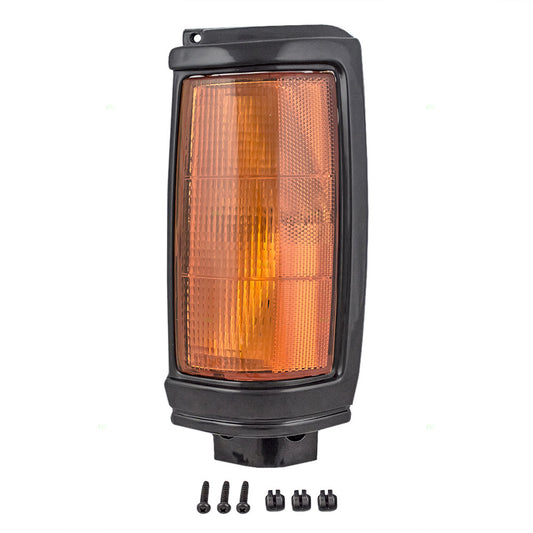Park/Signal/Side Marker for 1987-1993 Ram 50 Black Bezel for MB527081 Left MI2520102
