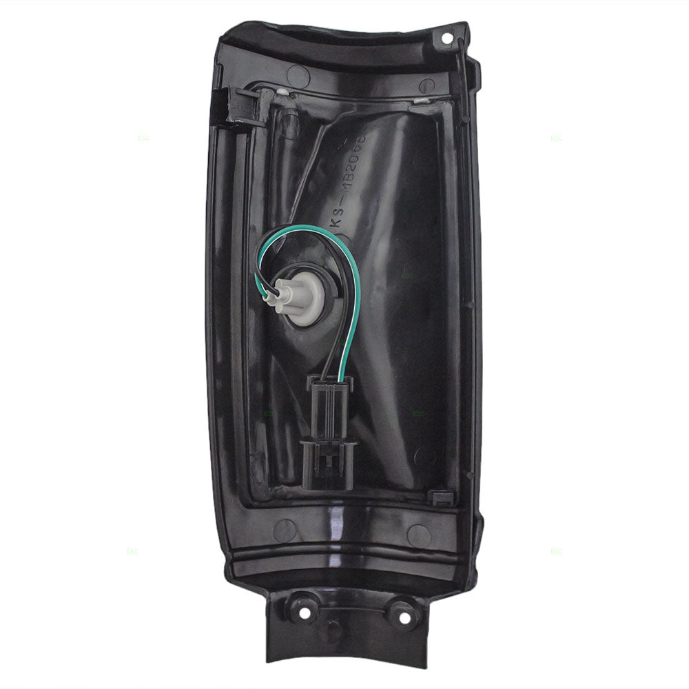 Park/Signal/Side Marker for 1987-1993 Ram 50 Black Bezel for MB527081 Left MI2520102