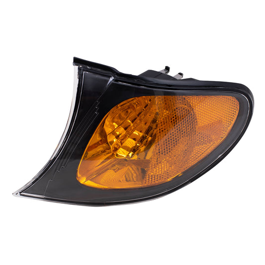 Park/Signal/Side Marker for 2002-2005 325i Sedan/Wagon Amber Lens Black Trim for 2002-2005 325xi 2002-2005 330i 2002-2005 330xi 63137165859 Left BM2520109