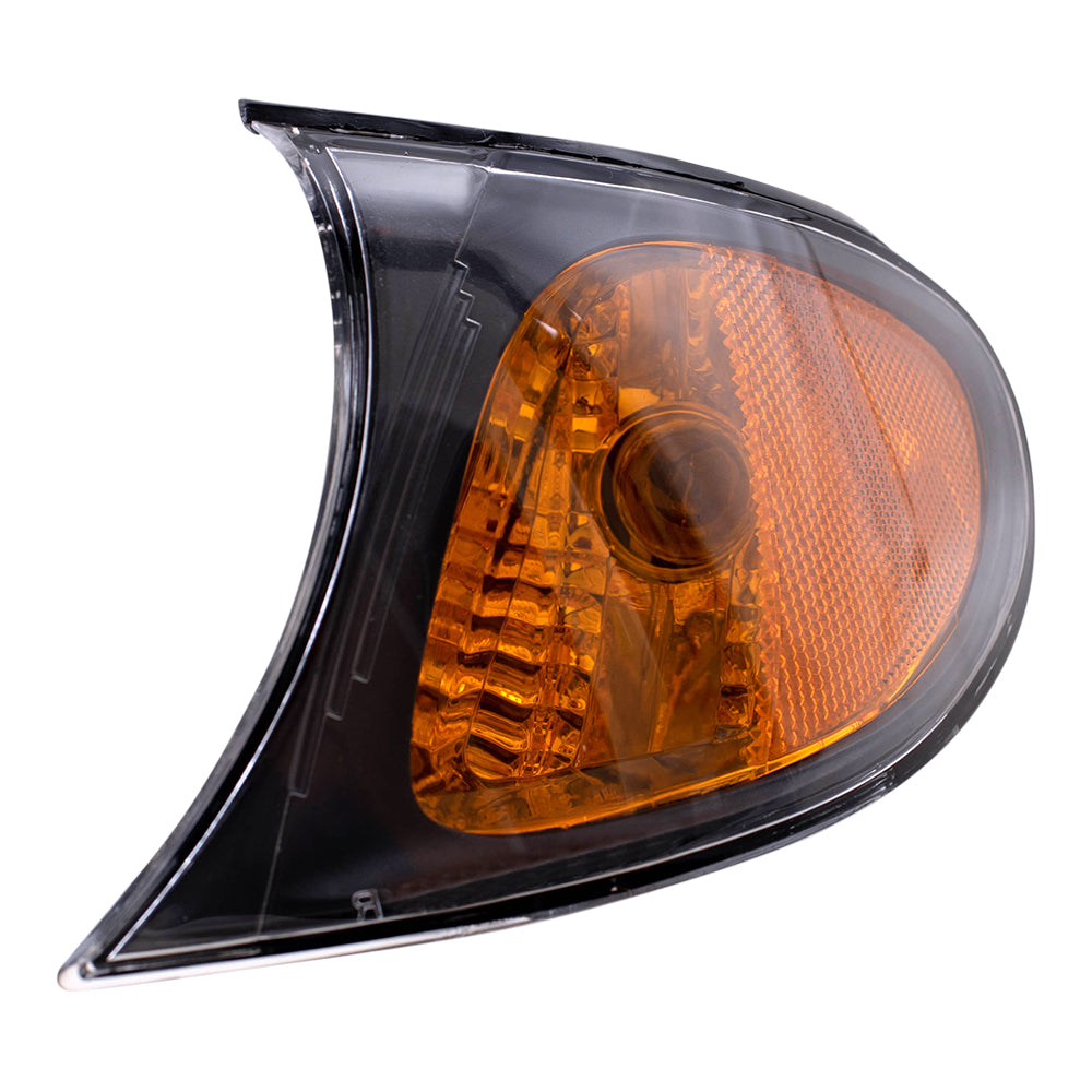 Park/Signal/Side Marker for 2002-2005 325i Sedan/Wagon Amber Lens Black Trim for 2002-2005 325xi 2002-2005 330i 2002-2005 330xi 63137165859 Left BM2520109