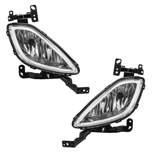 Fog Light for 2011-2013 Elantra Sedan Korea Built for 922013X020 Set HY2592140
