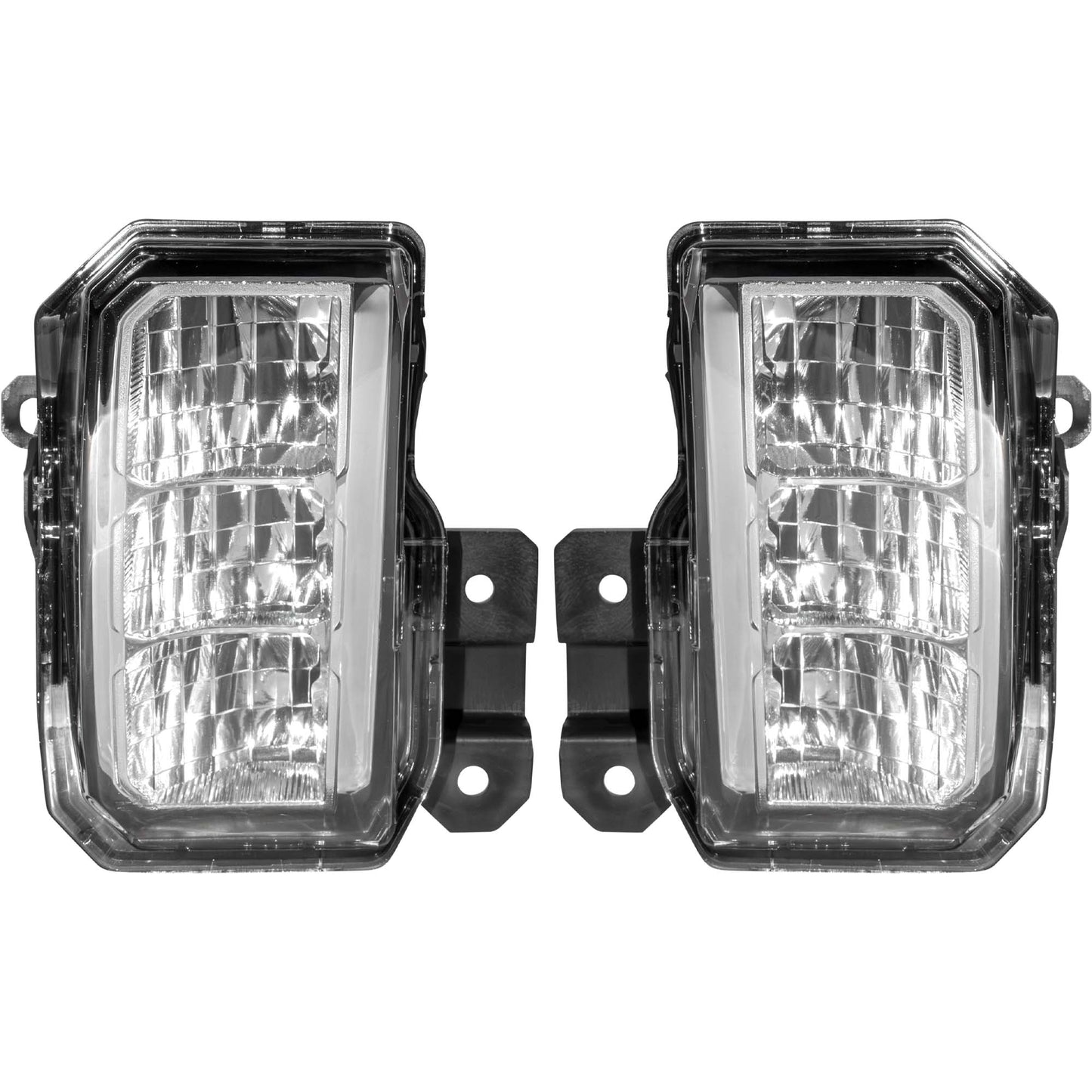 Brock 9225-0060LR Driver Side Left Passenger Side Right LED Rectangular Fog Light Assembly Compatible with 2019-2021 Subaru Forester 2022-2023 Subaru Forester Sport