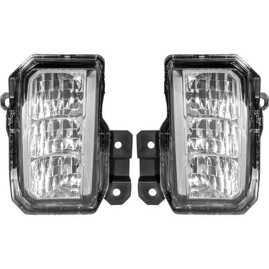 Brock 9225-0060LR Driver Side Left Passenger Side Right LED Rectangular Fog Light Assembly Compatible with 2019-2021 Subaru Forester 2022-2023 Subaru Forester Sport