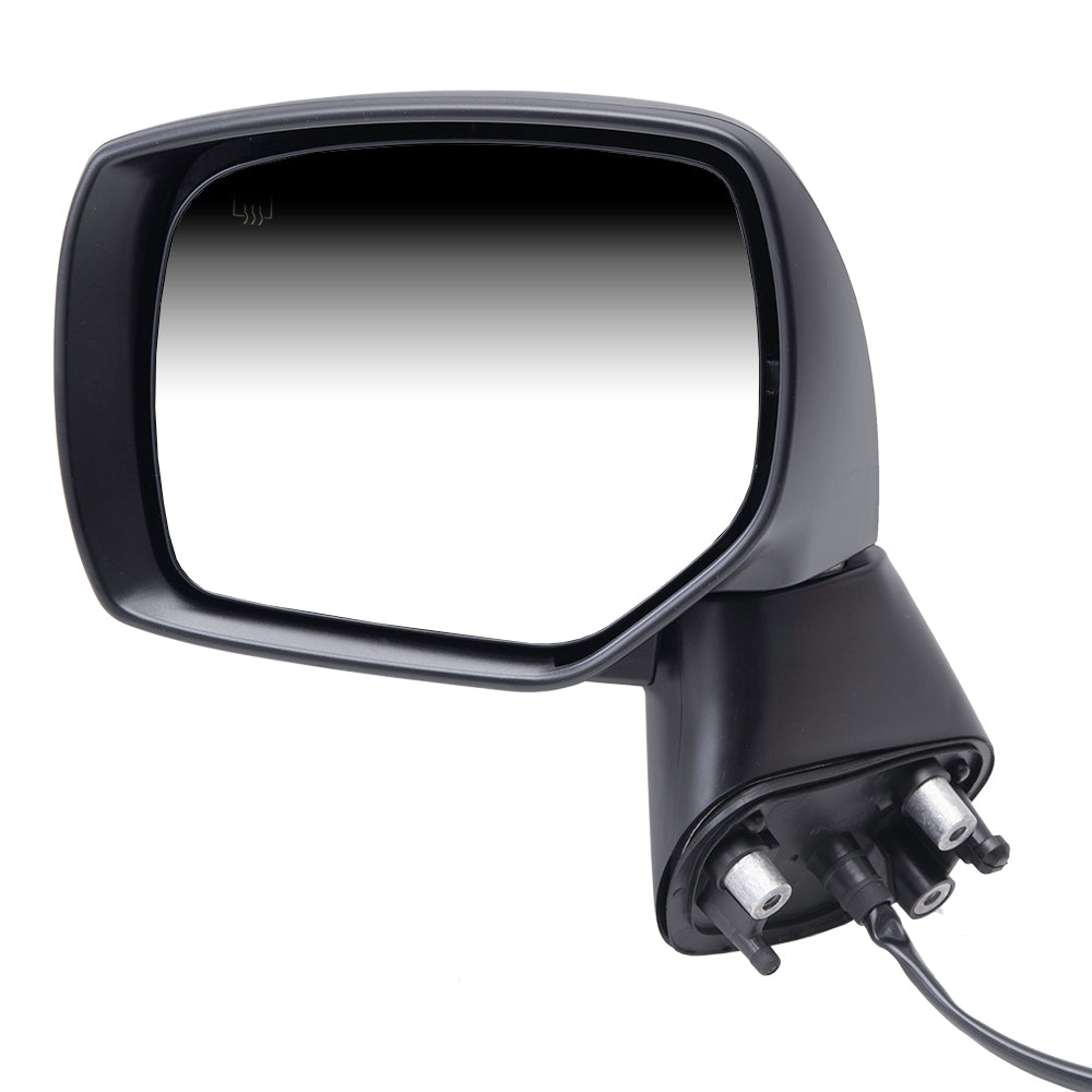 Brock Replacement Driver Side Power Mirror Textured Black with Heat without Signal or Blind Spot Detection Compatible with 2012-2014 Subaru Impreza