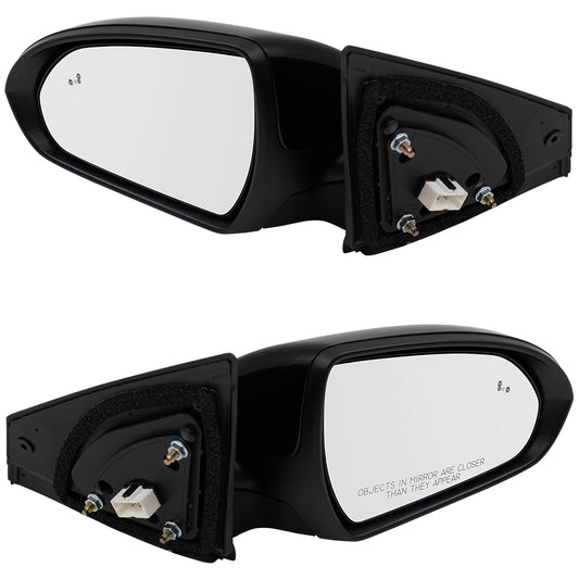Power Mirror for 2017-2018 Elantra USA Built Blind Spot Detection Turn Signal Indicator Heated 87610F3030 Set HY1320252
