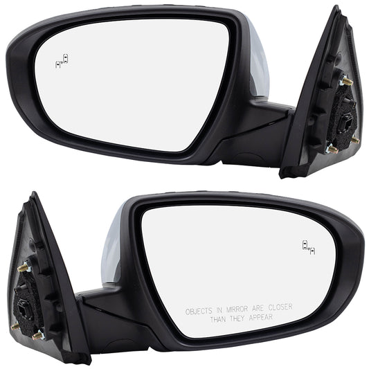 Power Mirror for 2014-2015 Optima USA Built Blind Spot Detection Turn Signal Indicator Heated Power Fold 876104C550 Set
