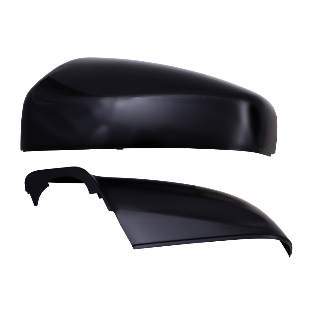 Brock Replacement Driver Power Side Mirror Heated with Ready-to-Paint and Textured Black Covers Compatible with 2017-2020 Impreza