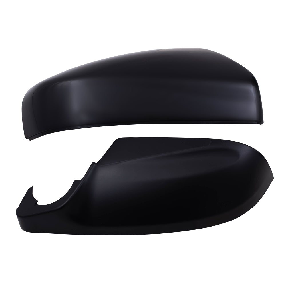 Brock Replacement Set Driver and Passenger Power Side Mirrors Heated with Blind Spot Detection Ready-to-Paint and Textured Black Covers Compatible with 2017-2020 Impreza