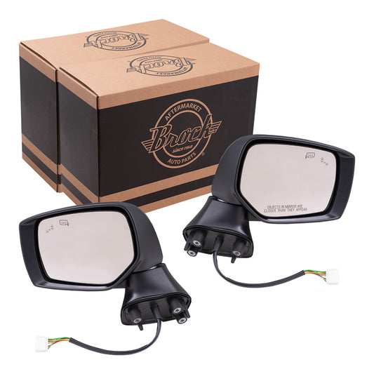 Power Mirror for 2015-2017 Outback Blind Spot Detection Turn Signal Indicator Heated for 2015-2017 Legacy 91036AL20B Set SU1320146