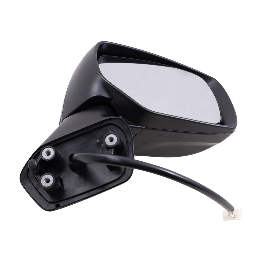 Brock Replacement Driver and Passenger Side Power Mirrors Textured Black with Heat without Signal or Blind Spot Detection Compatible with 2014-2018 Forester
