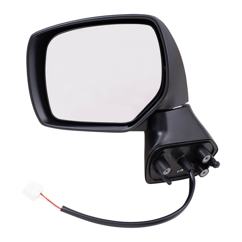 Brock Replacement Driver Side Power Mirror Textured Black with Heat without Signal or Blind Spot Detection Compatible with 2014-2018 Forester