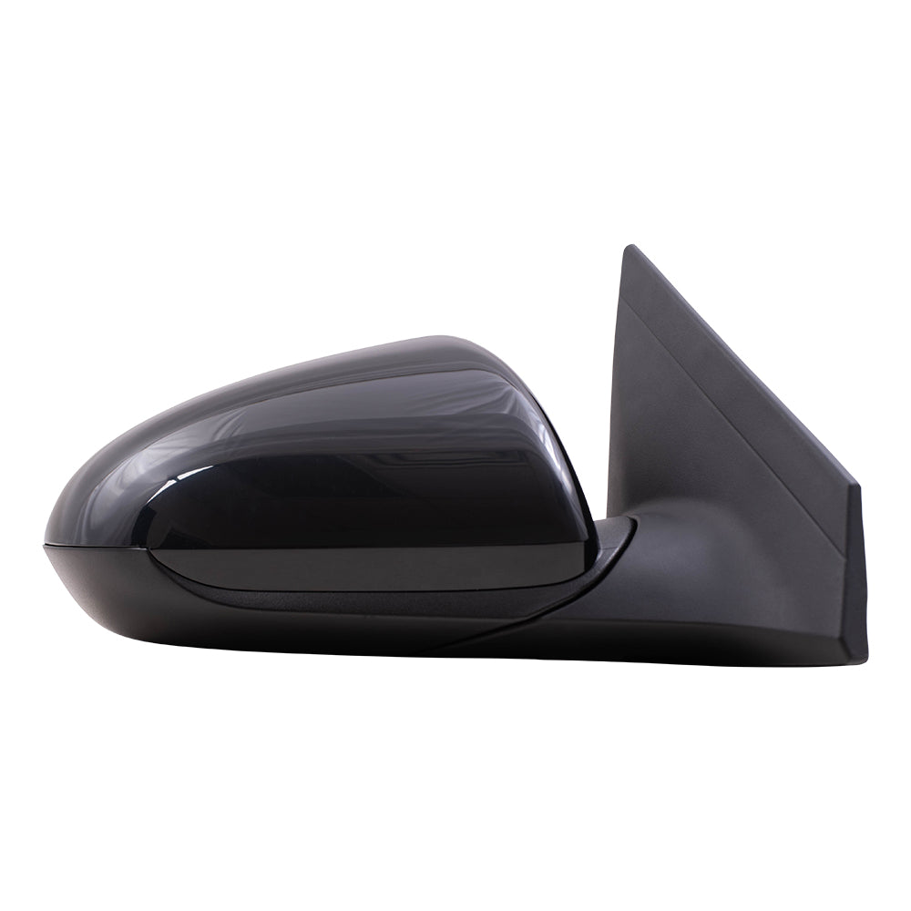 Brock Replacement Driver and Passenger Side Power Mirrors Paint to Match Black with Heat and Blind Spot Detection without Signal or Memory Compatible with 2017-2020 Elantra Korea Built ONLY