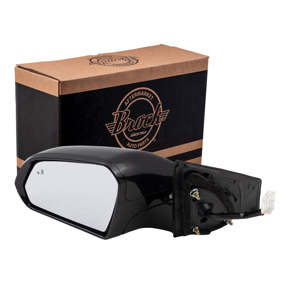 Power Mirror for 2015-2017 Sonata Paint To Match Black Cap & Gloss Black Base Blind Spot Detection Turn Signal Indicator Heated 87610C2060 Left HY1320228