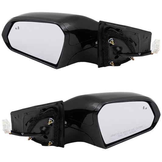 Power Mirror for 2015-2017 Sonata Paint To Match Black Cap & Gloss Black Base Blind Spot Detection Turn Signal Indicator Heated 87610C2060 Set HY1320228