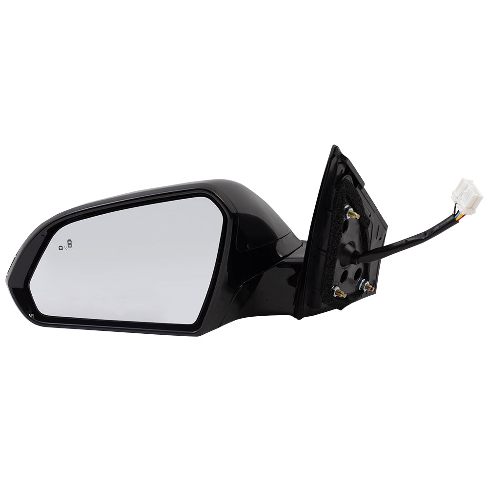 Power Mirror for 2015-2017 Sonata Paint To Match Black Cap & Gloss Black Base Blind Spot Detection Turn Signal Indicator Heated 87610C2060 Left HY1320228