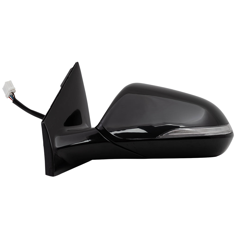 Power Mirror for 2015-2017 Sonata Paint To Match Black Cap & Gloss Black Base Blind Spot Detection Turn Signal Indicator Heated 87610C2060 Left HY1320228