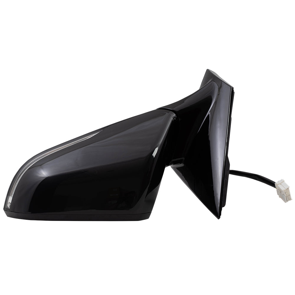 Power Mirror for 2015-2017 Sonata Paint To Match Black Cap & Gloss Black Base Blind Spot Detection Turn Signal Indicator Heated 87610C2060 Left HY1320228