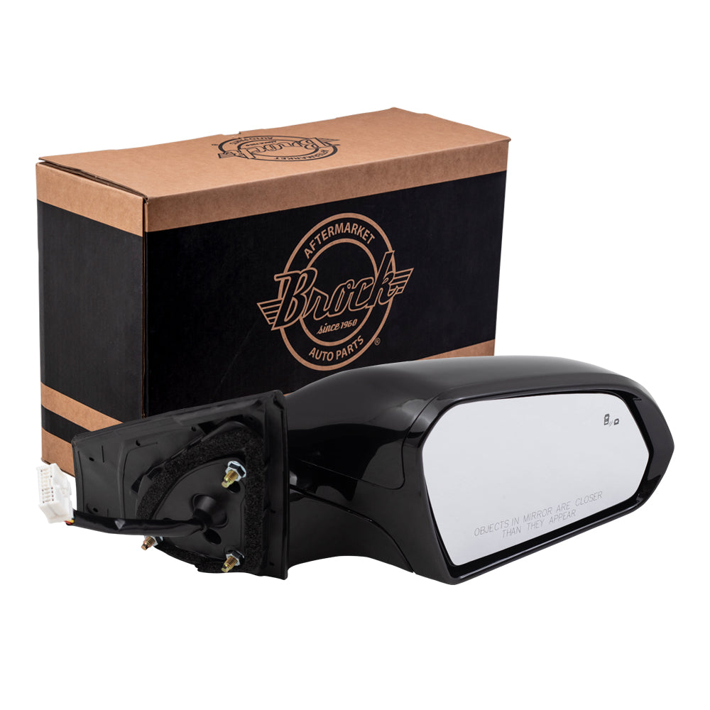 Power Mirror for 2015-2017 Sonata Paint To Match Black Cap & Gloss Black Base Blind Spot Detection Turn Signal Indicator Heated 87620C2060 Right HY1321228