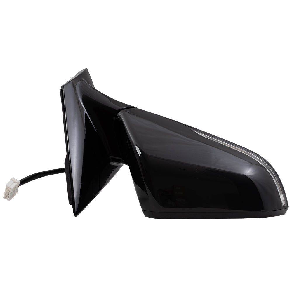 Power Mirror for 2015-2017 Sonata Paint To Match Black Cap & Gloss Black Base Blind Spot Detection Turn Signal Indicator Heated 87620C2060 Right HY1321228