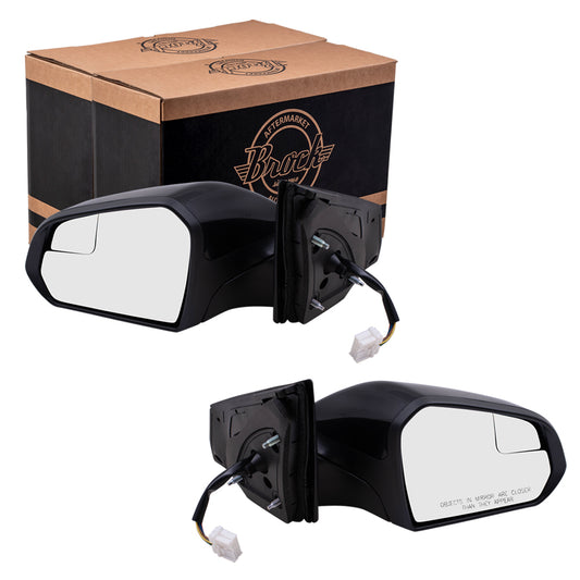 Power Mirror for 2015-2017 Sonata Spotter Glass Turn Signal Indicator Heated 87610C2010 Set HY1320204