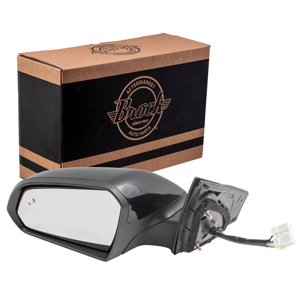 Power Mirror for 2015-2017 Sonata Paint To Match Black Cap & Textured Black Base Blind Spot Detection Turn Signal Indicator Heated 87610C2020 Left HY1320236