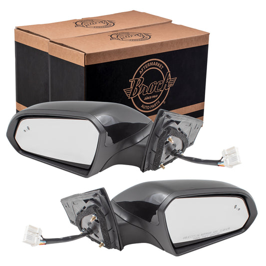 Power Mirror for 2015-2017 Sonata Paint To Match Black Cap & Textured Black Base Blind Spot Detection Turn Signal Indicator Heated 87610C2020 Set HY1320236