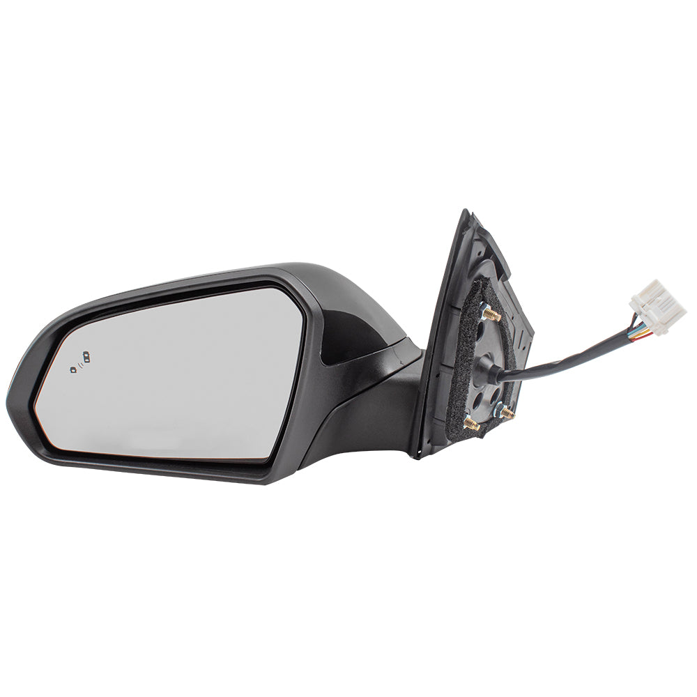 Power Mirror for 2015-2017 Sonata Paint To Match Black Cap & Textured Black Base Blind Spot Detection Turn Signal Indicator Heated 87610C2020 Left HY1320236