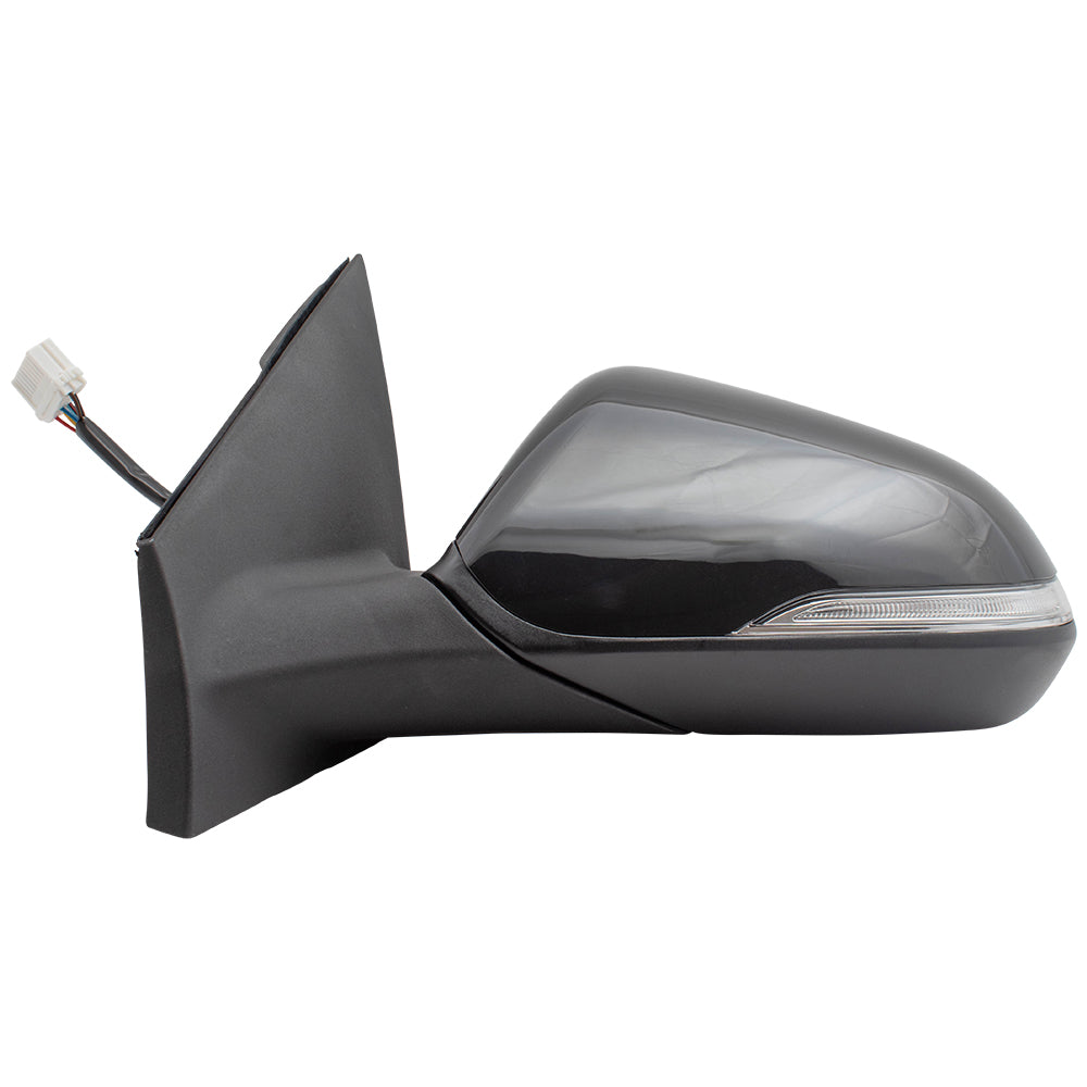 Power Mirror for 2015-2017 Sonata Paint To Match Black Cap & Textured Black Base Blind Spot Detection Turn Signal Indicator Heated 87610C2020 Left HY1320236