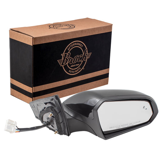Power Mirror for 2015-2017 Sonata Paint To Match Black Cap & Textured Black Base Blind Spot Detection Turn Signal Indicator Heated 87620C2020 Right HY1321236