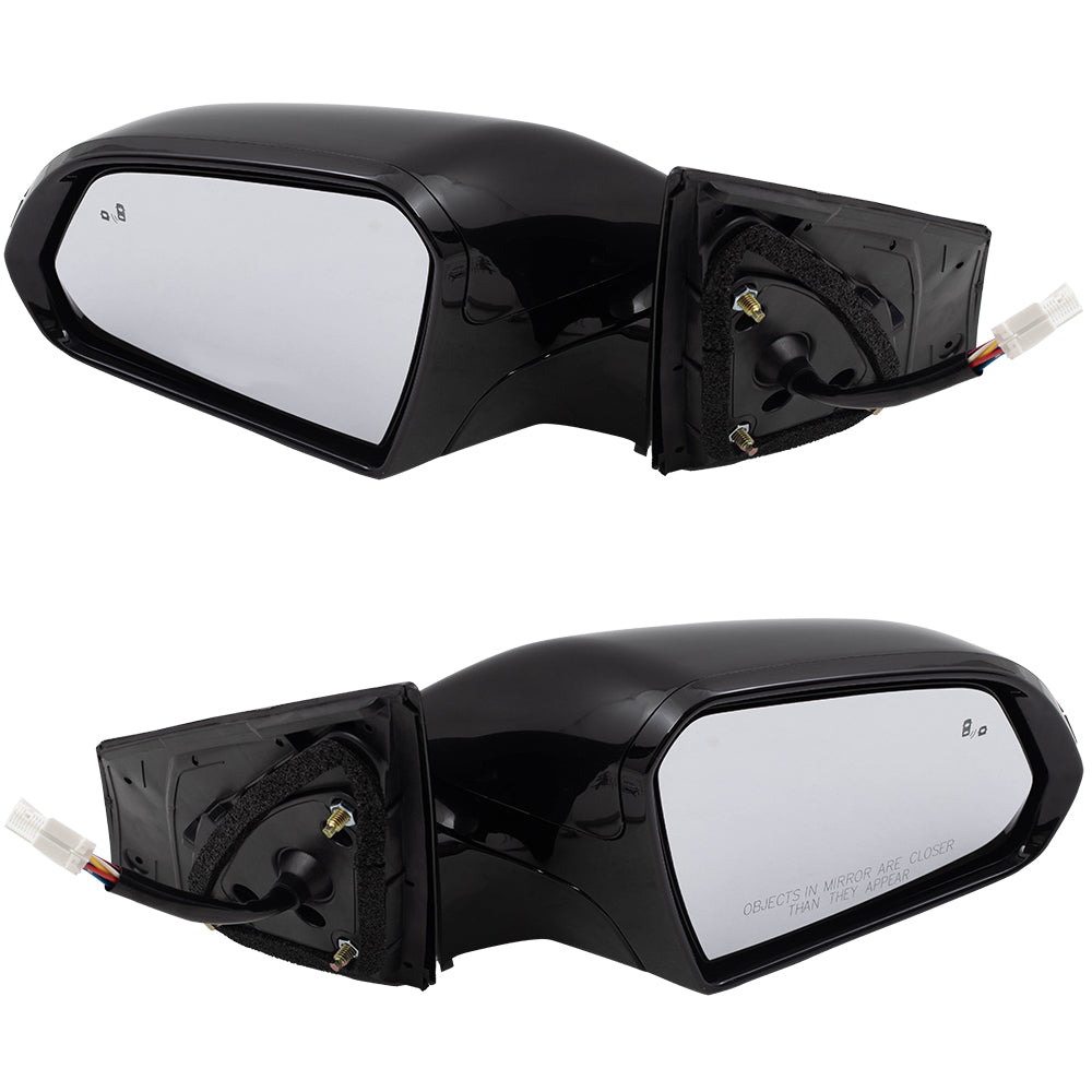 Power Mirror for 2015-2017 Sonata Paint To Match Black Cap & Gloss Black Base Blind Spot Detection Turn Signal Indicator Memory Heated 87610C2070 Set HY1320229
