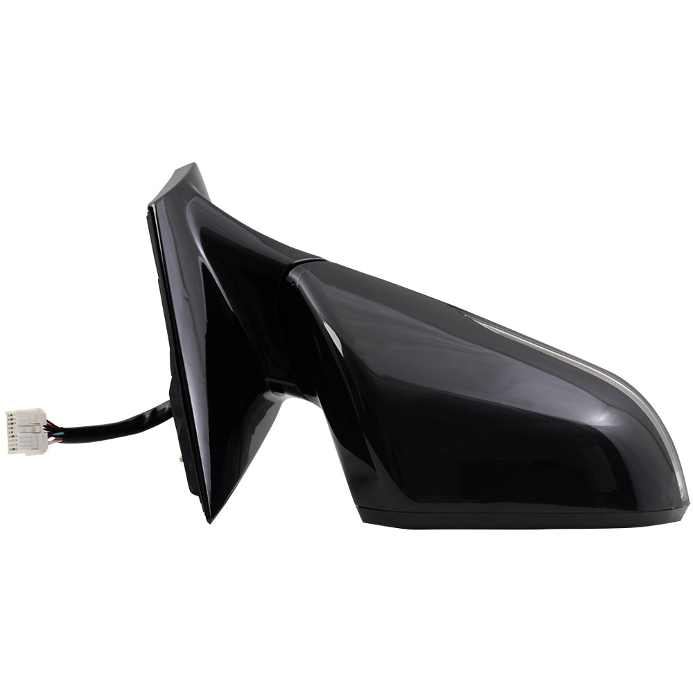 Power Mirror for 2015-2017 Sonata Paint To Match Black Cap & Gloss Black Base Blind Spot Detection Turn Signal Indicator Memory Heated 87610C2070 Set HY1320229