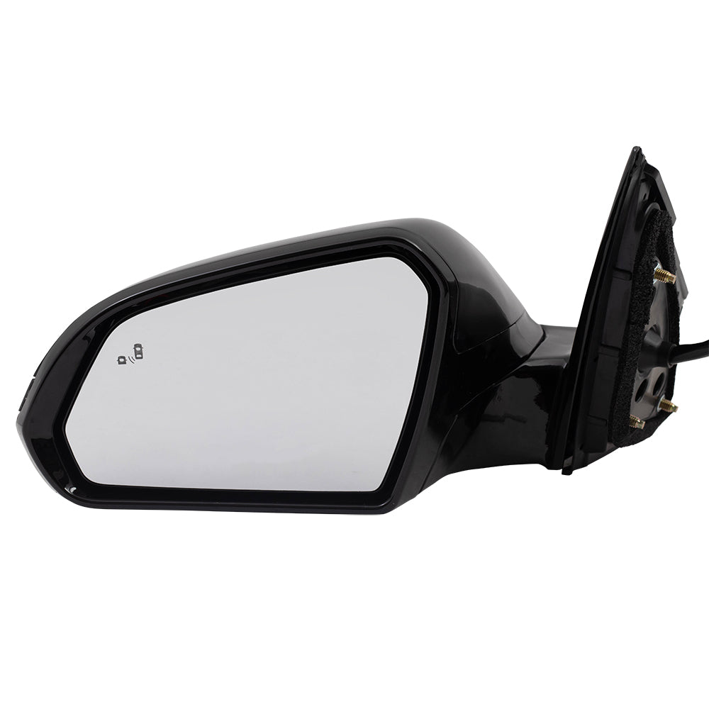 Power Mirror for 2015-2017 Sonata Paint To Match Black Cap & Gloss Black Base Blind Spot Detection Turn Signal Indicator Memory Heated 87610C2070 Left HY1320229