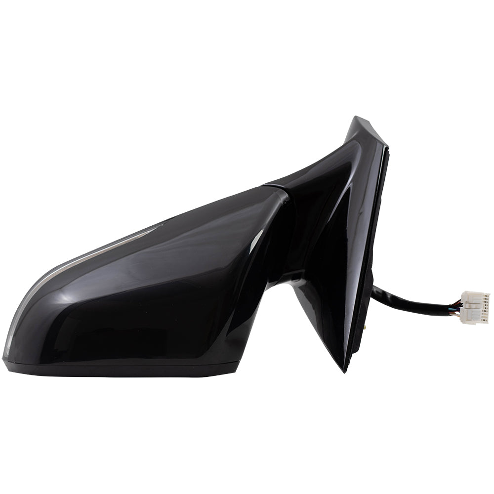 Power Mirror for 2015-2017 Sonata Paint To Match Black Cap & Gloss Black Base Blind Spot Detection Turn Signal Indicator Memory Heated 87610C2070 Left HY1320229