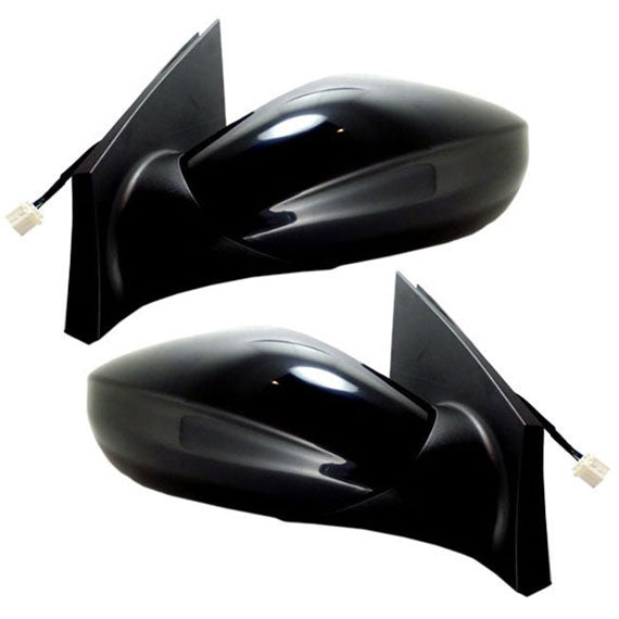Brock Replacement Driver and Passenger Power Side View Mirrors Heated Compatible with 2011-2014 Sonata 87610-3Q010 87620-3Q010
