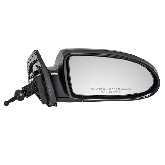 Brock Replacement Passengers Manual Remote Side View Mirror Compatible with Accent 87620-1E040