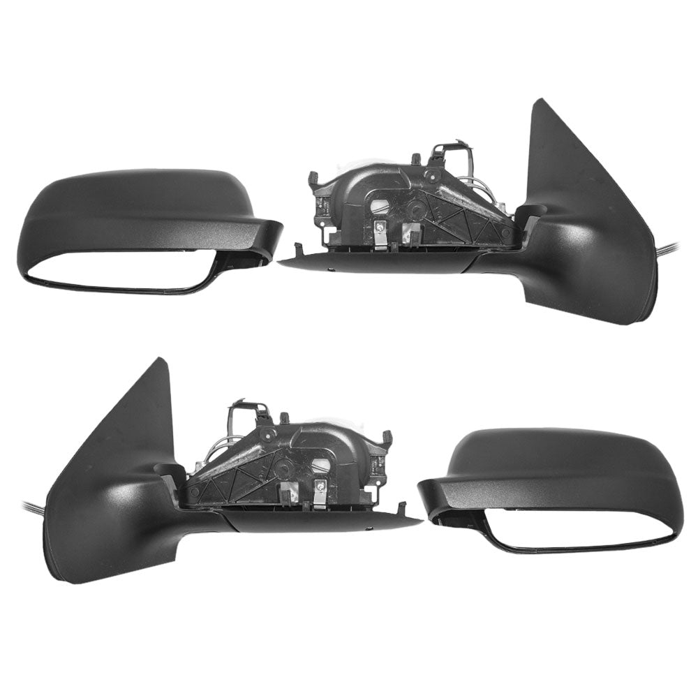 Manual Mirror for 1999-2006 Golf Blue Tinted Glass 1999-2005 Jetta 2007-2007 Rabbit 1J185750701C Set