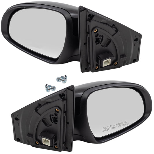 Brock Replacement Pair Set Power Side View Mirrors Manual Folding Assembly Compatible with 17-19 Sportage replaces KI1320196 87610D9100 KI1321196 87620D9100