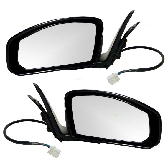 Brock Replacement Driver and Passenger Power Side View Mirrors Ready-to-Paint Compatible with 03-07 G35 Coupe K6302-AM805 K6301-AM805