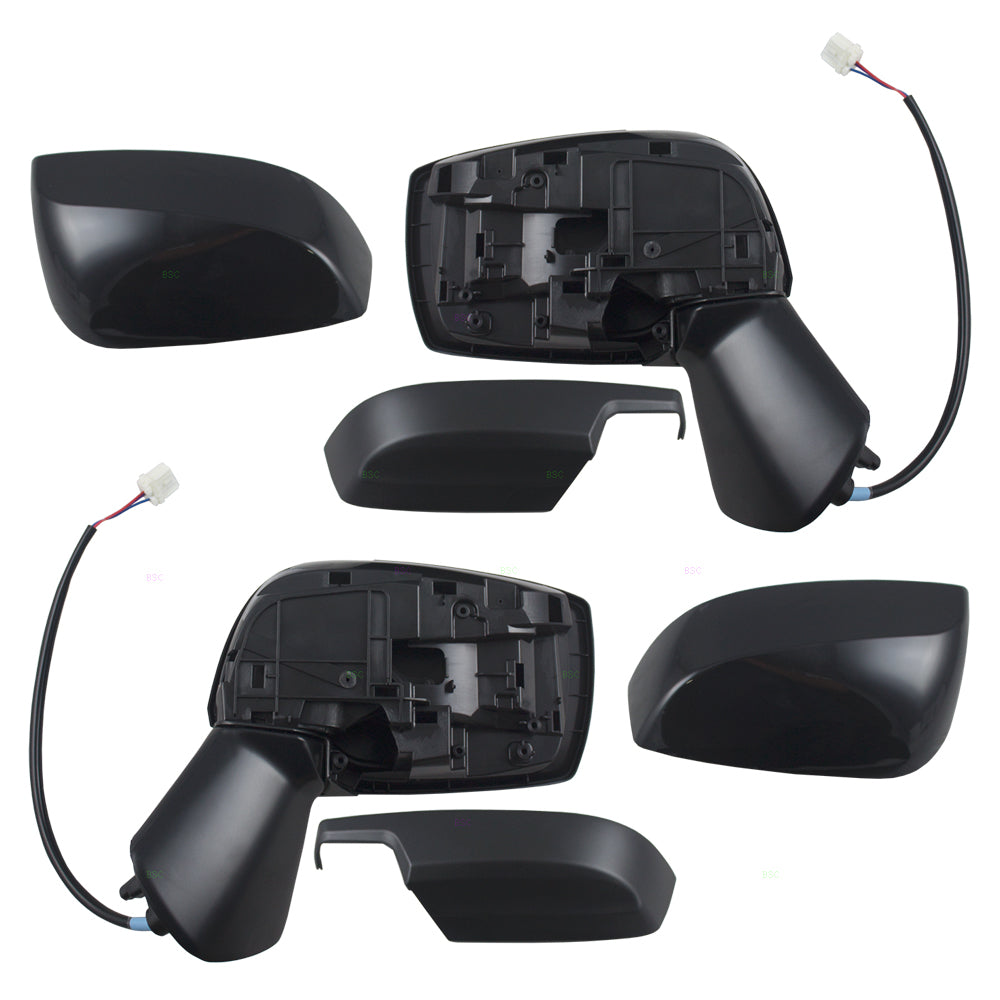 Brock Replacement Pair Set Power Side View Mirrors Compatible with Impreza XV / Crosstrek & Hybrid WRX 91059VA010 91054VA201