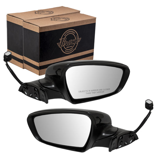 Power Mirror for 2014-2016 Forte Turn Signal Indicator Puddle Lamp Heated Power Fold for 2014-2016 Forte5 for 2016 Forte Koup 87610A7280 Set KI1320184