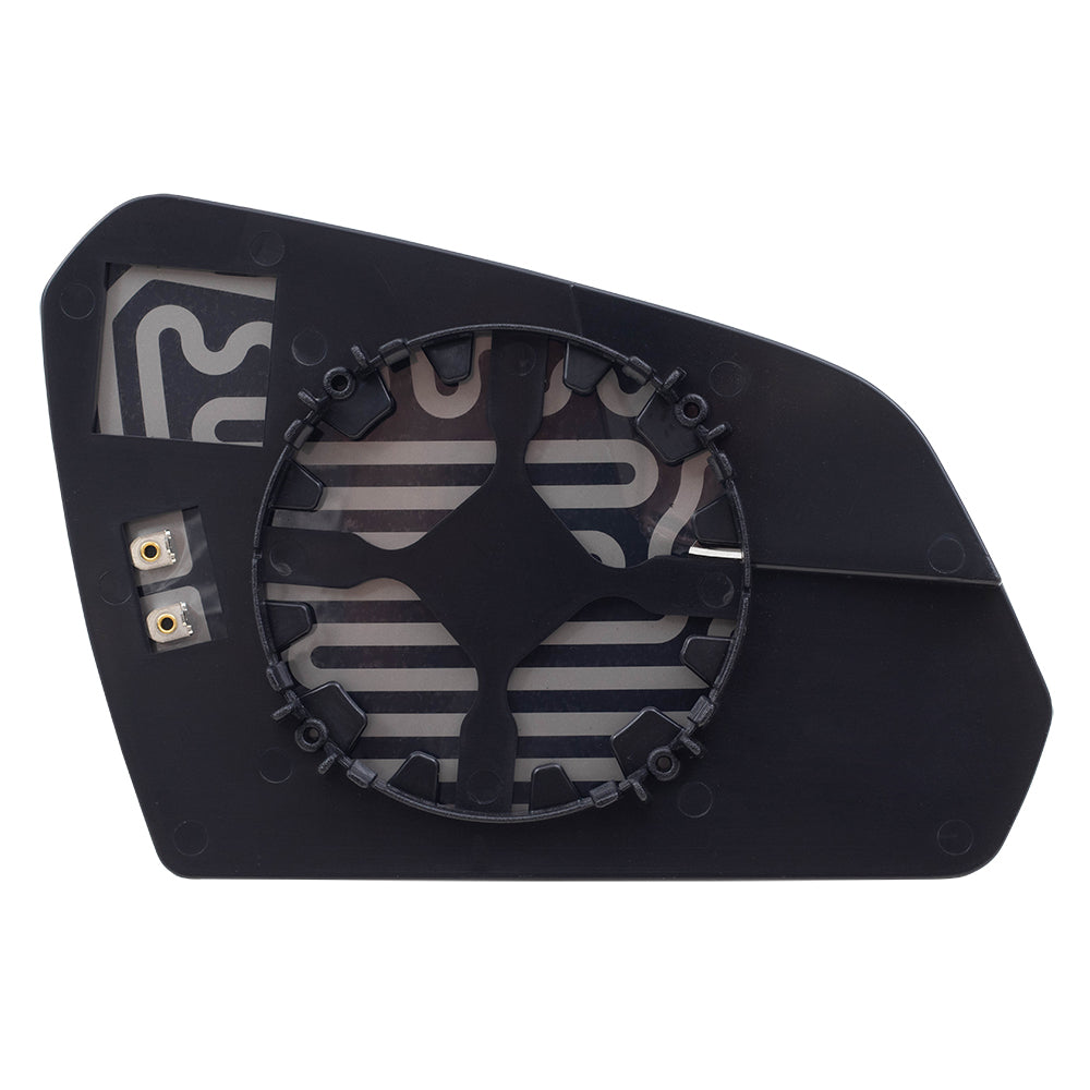 Brock Replacement Driver Mirror Glass w/ Base Heated Spotter Glass compatible with 15-19 Sonata