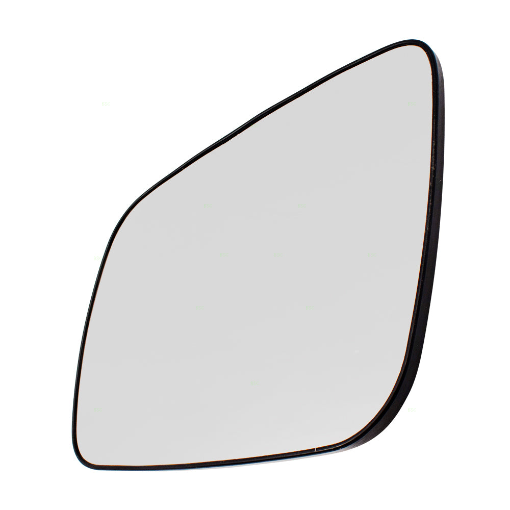 Brock Replacement for Pair Set Side View Mirror Glass & Bases Compatible with 08-14 Lancer 7632A635 7632A636