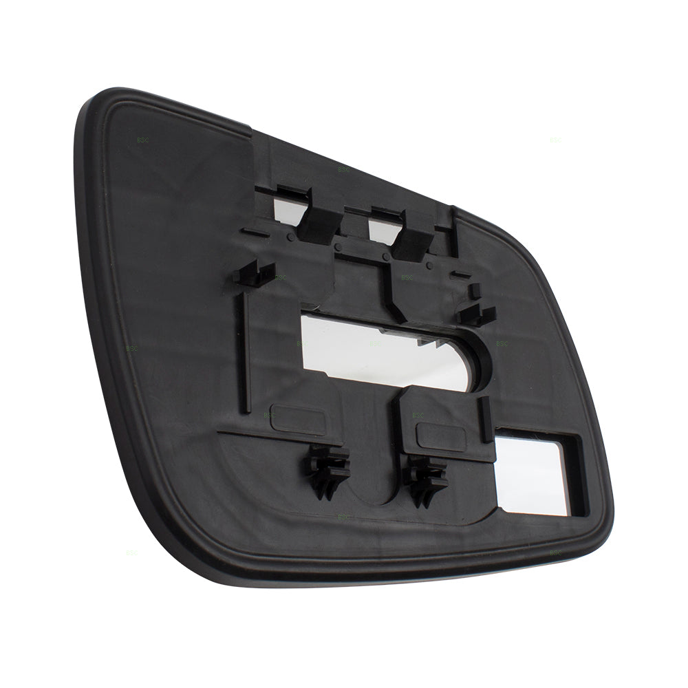 Brock Replacement for Pair Set Side View Mirror Glass & Bases Compatible with 08-14 Lancer 7632A635 7632A636