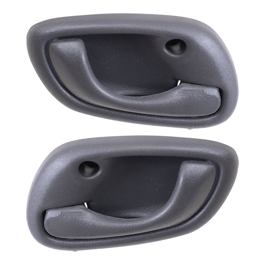 Brock Replacement Pair Set Inside Interior Gray Door Handles Compatible with Tracker Esteem Grand Vitara 83130-60G01-T01 30024123