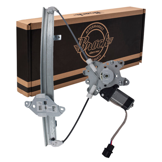 Brock Replacement Passengers Rear Power Window Lift Regulator w/ Motor Assembly Compatible with MR991338