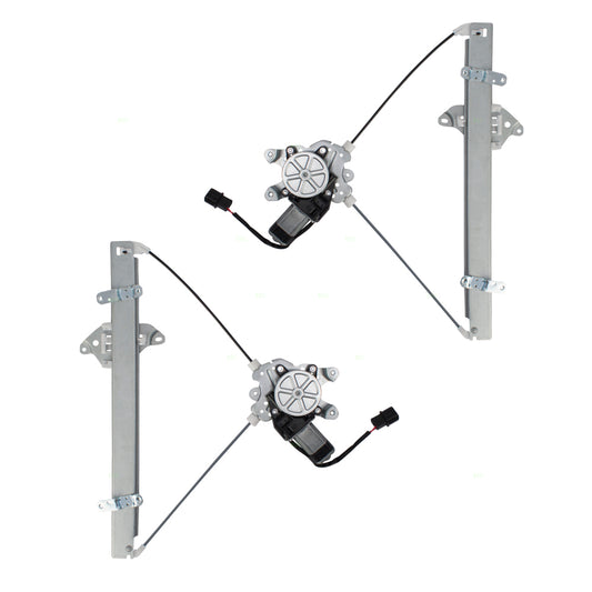 Window Regulator w/ Motor for 2003-2006 Outlander Front MR573877 Set MI1350127