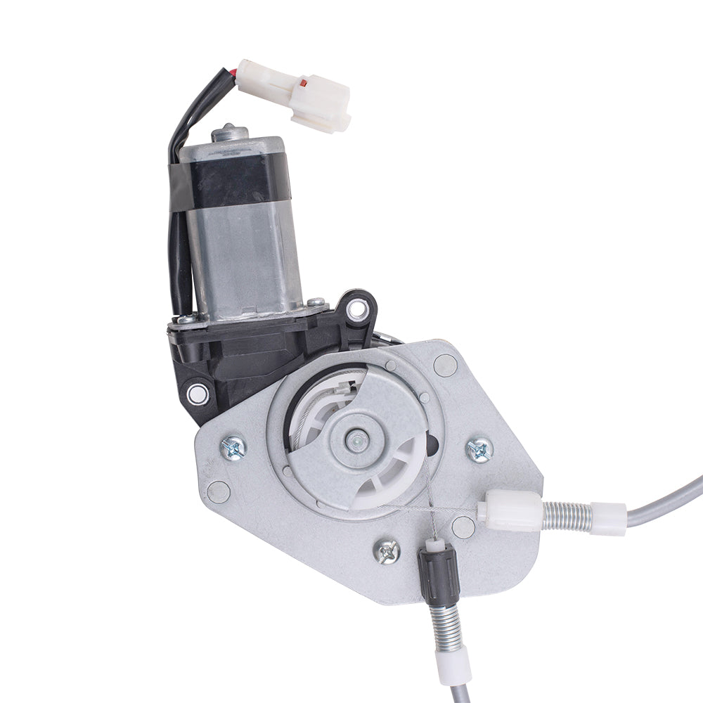 Brock Replacement Driver and Passenger Side Power Window Regulators w/Motor Compatible with 2003-2008 Tiburon