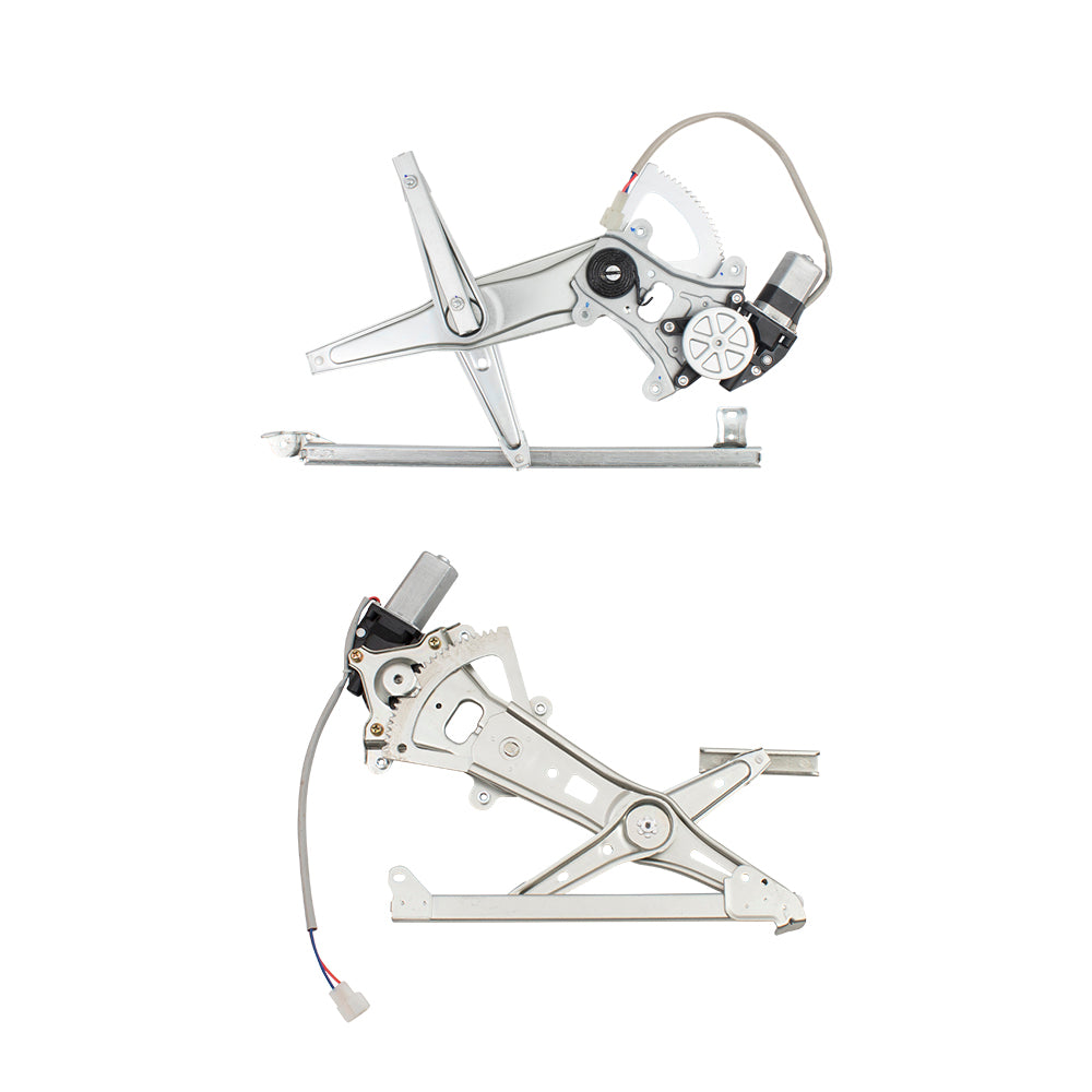 Brock Replacement Front and Rear Power Window Regulators with Motors Compatible with 05-09 Legacy Outback