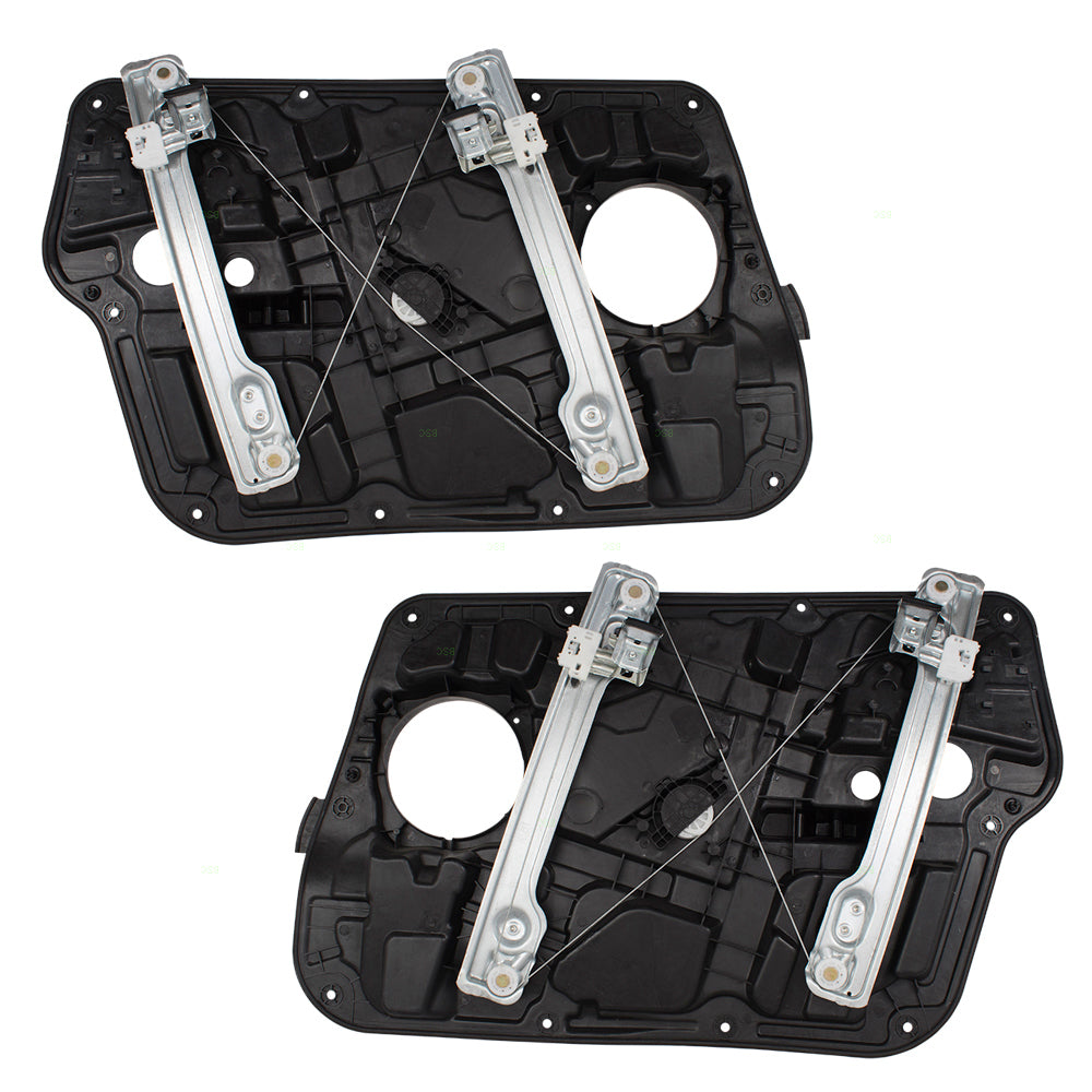 Brock Replacement Pair Set Front Power Window Regulator Modules Compatible with 11-14 Sonata 824713Q001 824813Q001