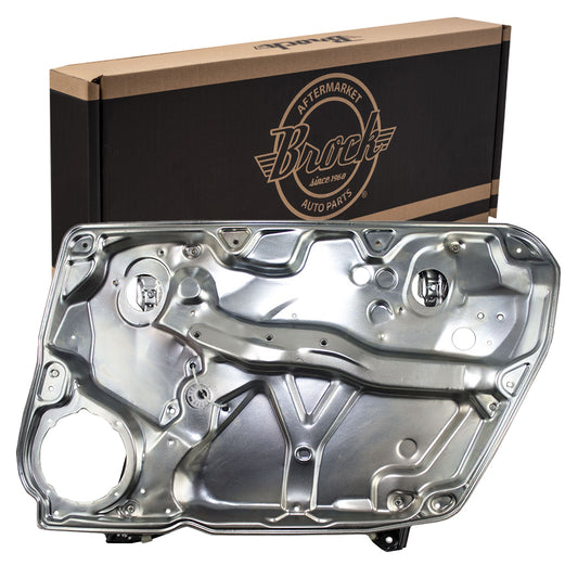 Brock Replacement Passengers Front Power Window Lift Regulator with Panel Compatible with 3B1837462